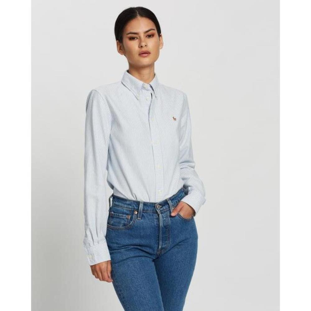 Polo Ralph Lauren Slim Fit Kendal Long Sleeve Shirt - Exclusives PO951AA15BJG