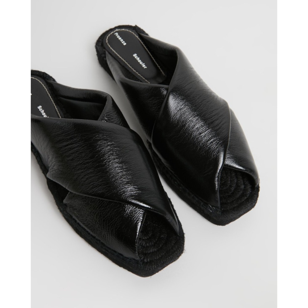 Proenza Schouler Peep-Toe Espadrille Slide Sandals PR958SH74QHT