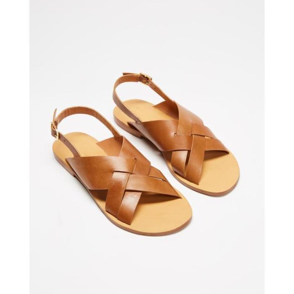 Atmos&amp;Here Achilles Leather Sandals AT049SH89DMS