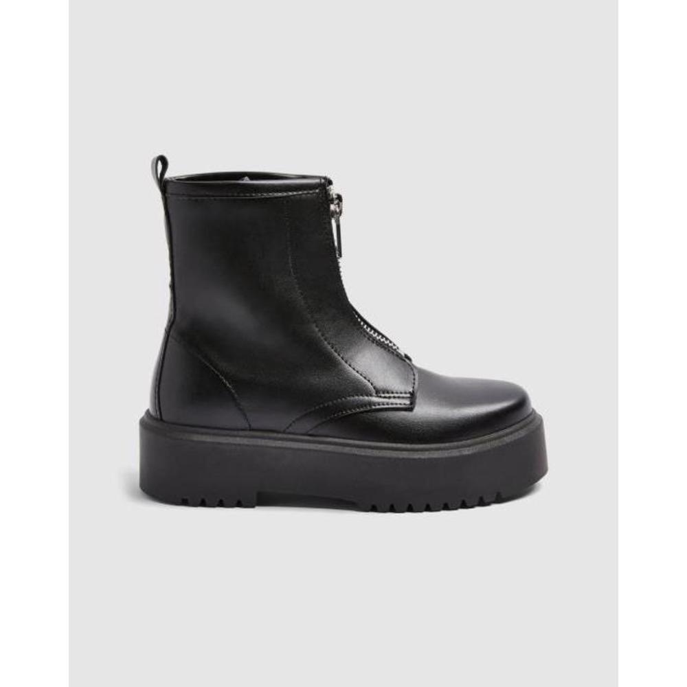 TOPSHOP Kasper Zip Front Chunky Boots TO101SH26FJP