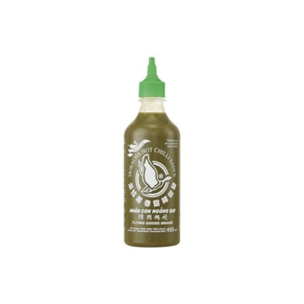플라잉 구스 브랜드 스리라차 핫 그린 칠리 소스 455mL, Flying Goose Brand Sriracha Hot Green Chilli Sauce 455mL