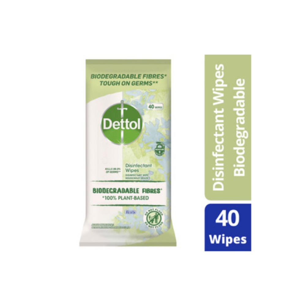 데톨 바이오드그래이더블 멀티퍼포스 프레쉬 와입스 40 팩, Dettol Biodegradable Multipurpose Fresh Wipes 40 pack