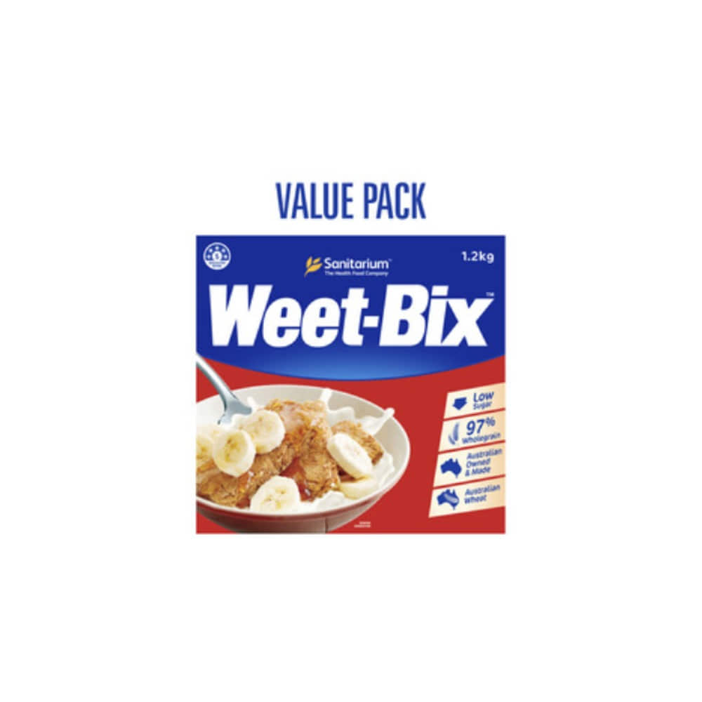 새니테리움 위트빅스 브렉퍼스트 시리얼 1.2Kg, Sanitarium Weet-Bix Breakfast Cereal 1.2kg