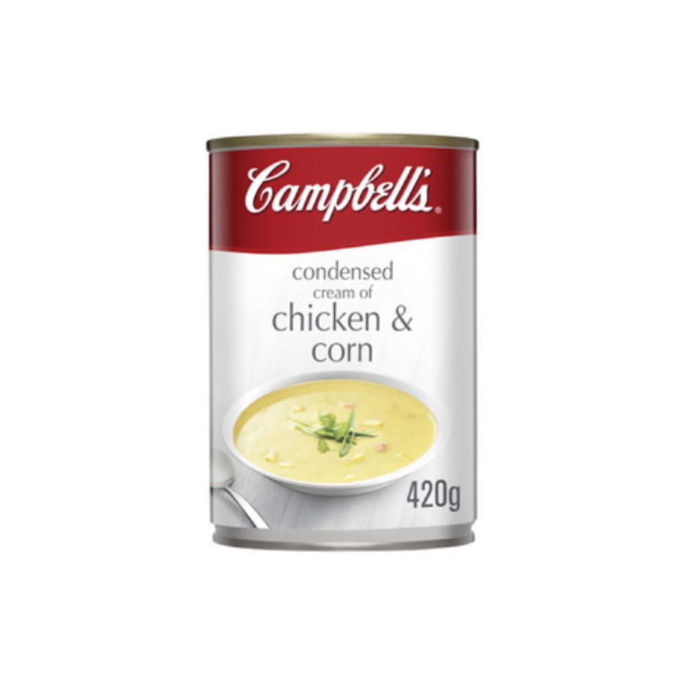 캠벨 크림 오브 치킨 &amp; 콘 콘덴스드 수프 캔 420g, Campbells Cream of Chicken &amp; Corn Condensed Soup Can 420g