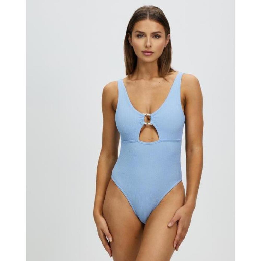 TOPSHOP Crinkle Ring Cut-Out Swimsuit TO101AA33TUS