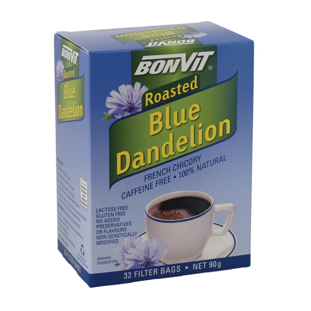 본빗 로스티드 블루 민들레 프렌치 치코리 티 x필터 배그, Bonvit Roasted Blue Dandelion French Chicory Tea x 32 Filter Bags