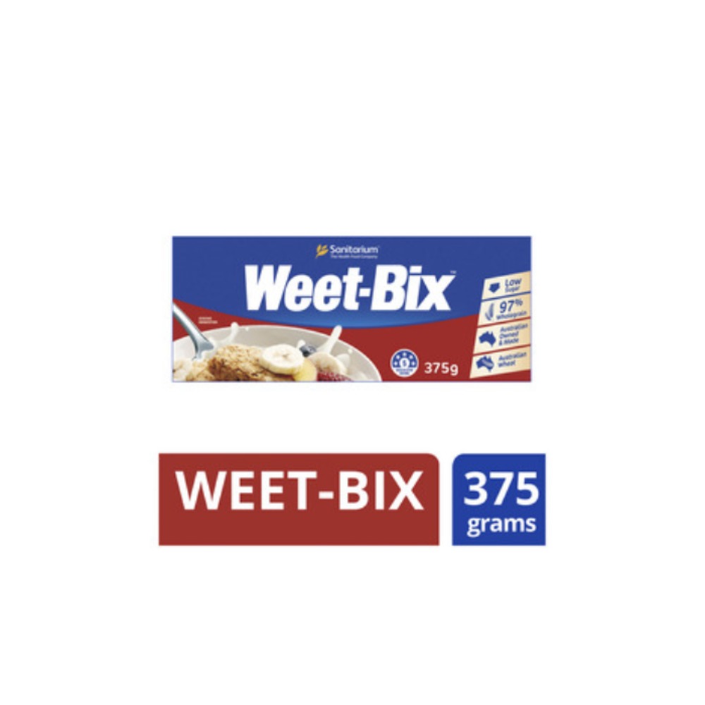 새니테리움 위트빅스 브렉퍼스트 시리얼 375g, Sanitarium Weet-Bix Breakfast Cereal 375g