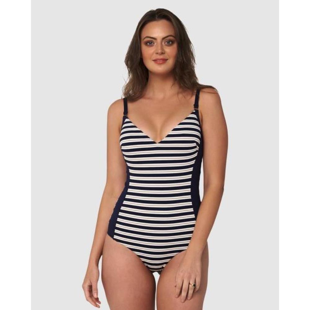 Monte and Lou DD/E Panelled V Neck One Piece MO268AA41HUC