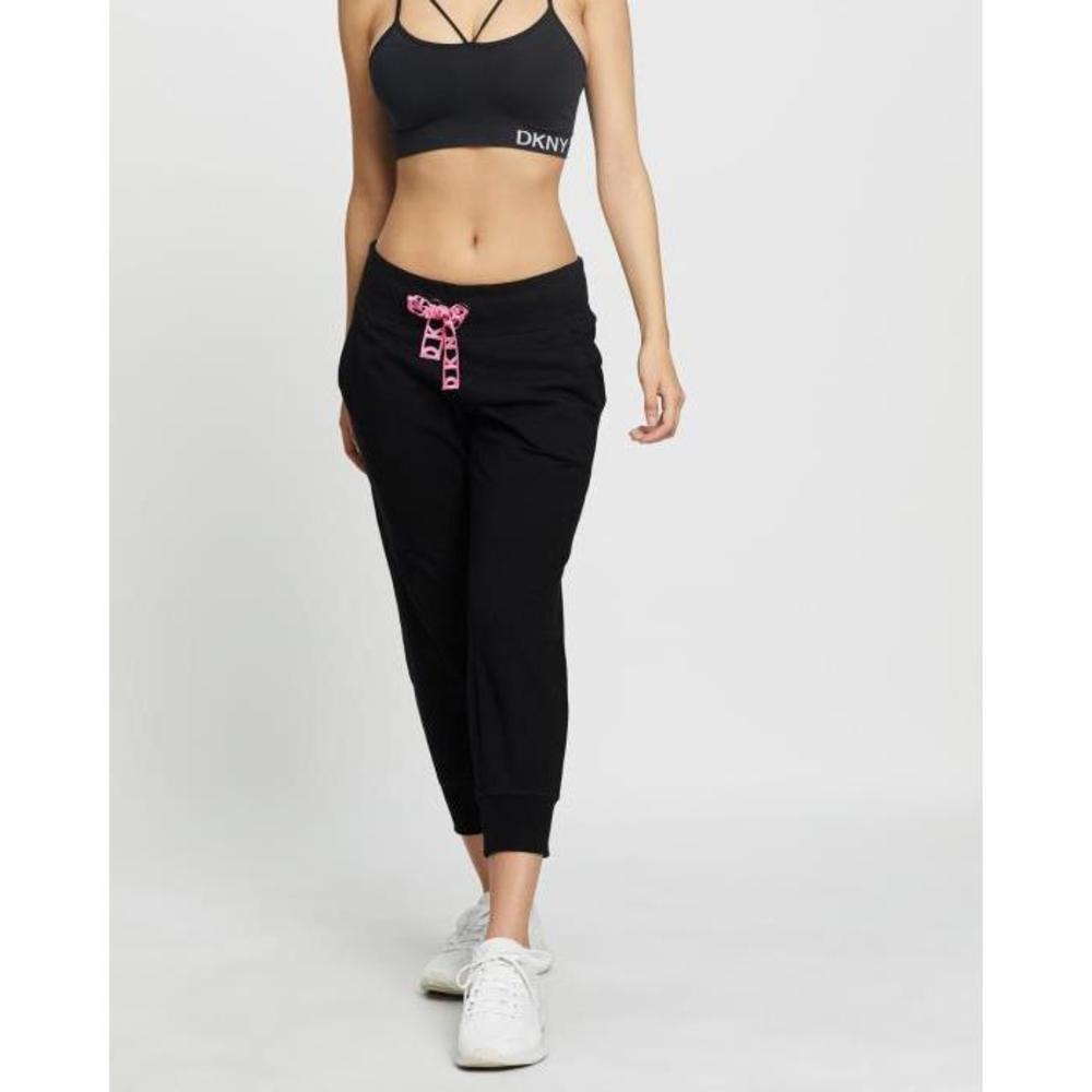 DKNY Cropped Joggers with Logo Lace Drawcord DK097SA03WZW