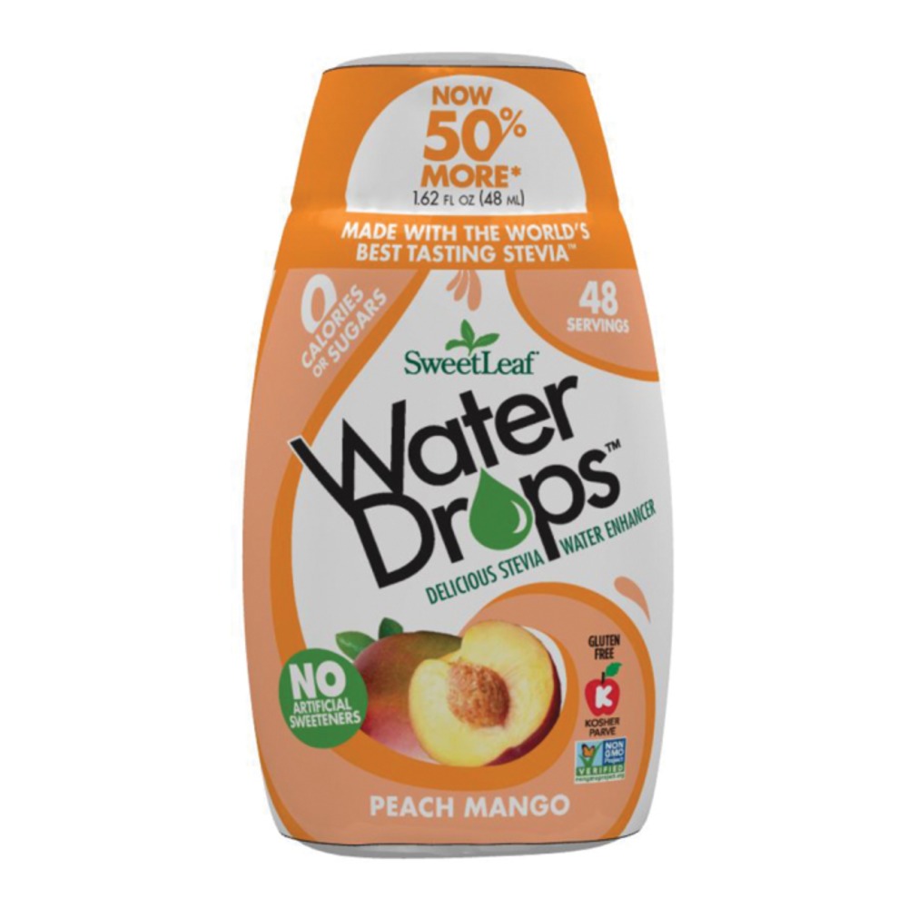 스윗 리프 스테비아 워터 드롭 피치 망고 48ml, Sweet Leaf Stevia Water Drops Peach Mango 48ml