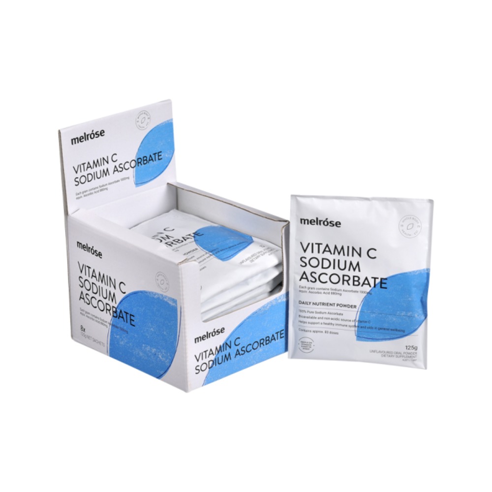 멜로즈 비타민 C 나트륨 아스코르베이트 125G x팩, Melrose Vitamin C Sodium Ascorbate 125g x 8 Pack