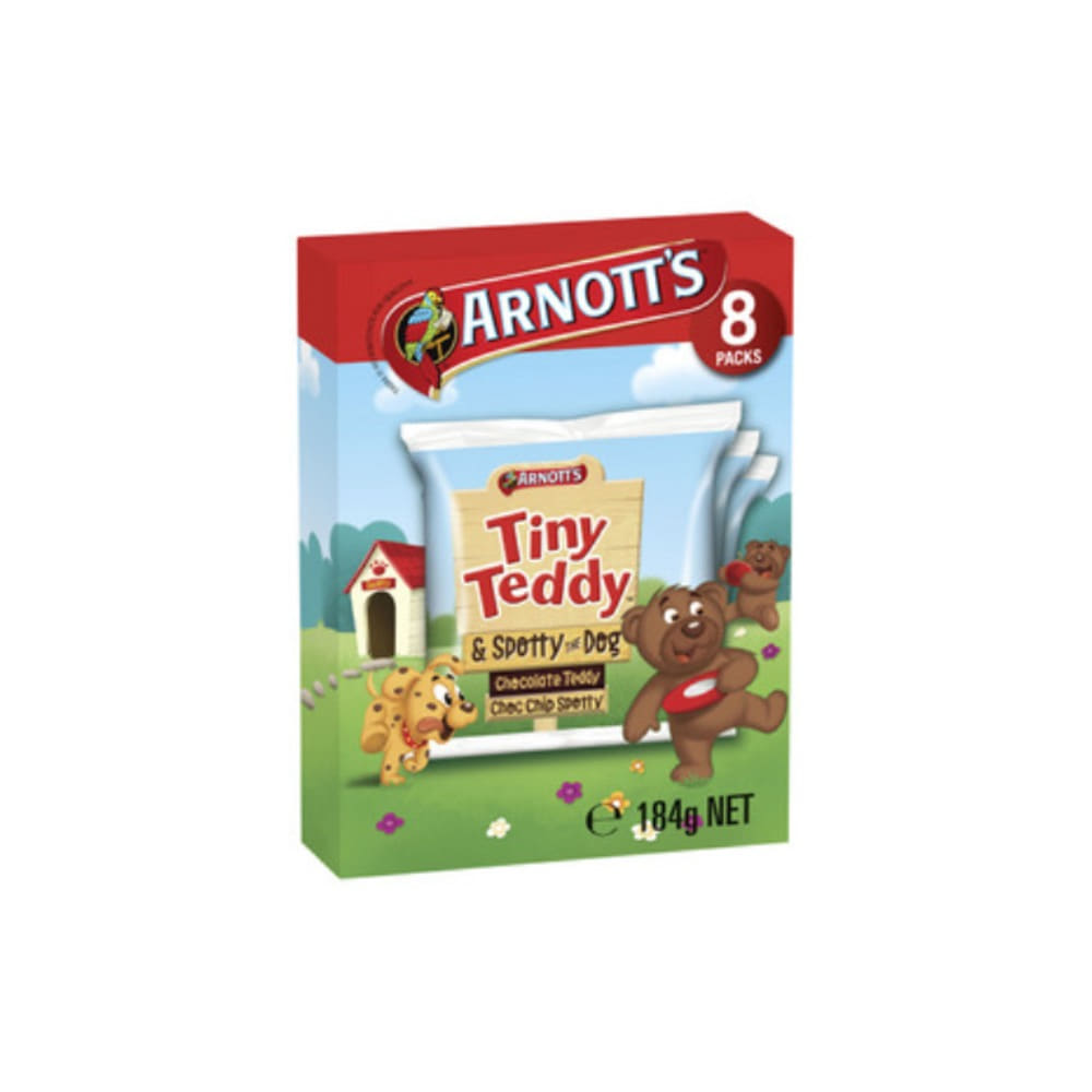 아노츠 타이니 테디 스파티 도그 비스킷 8 팩 184g, Arnotts Tiny Teddy Spotty Dog Biscuits 8 Pack 184g