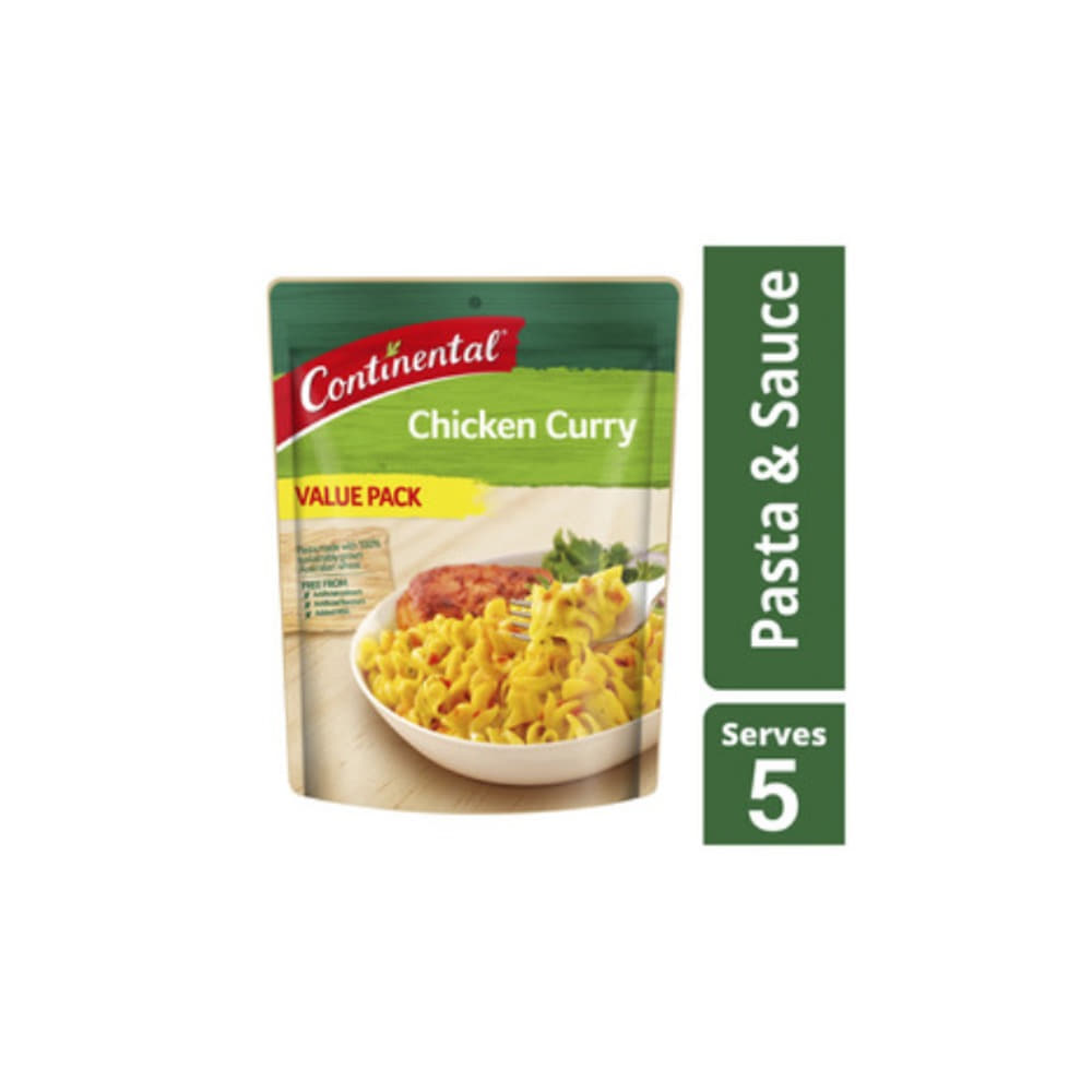 콘티넨탈 밸류 팩 파스타 &amp; 소스 치킨 커리 150g, Continental Value Pack Pasta &amp; Sauce Chicken Curry 150g
