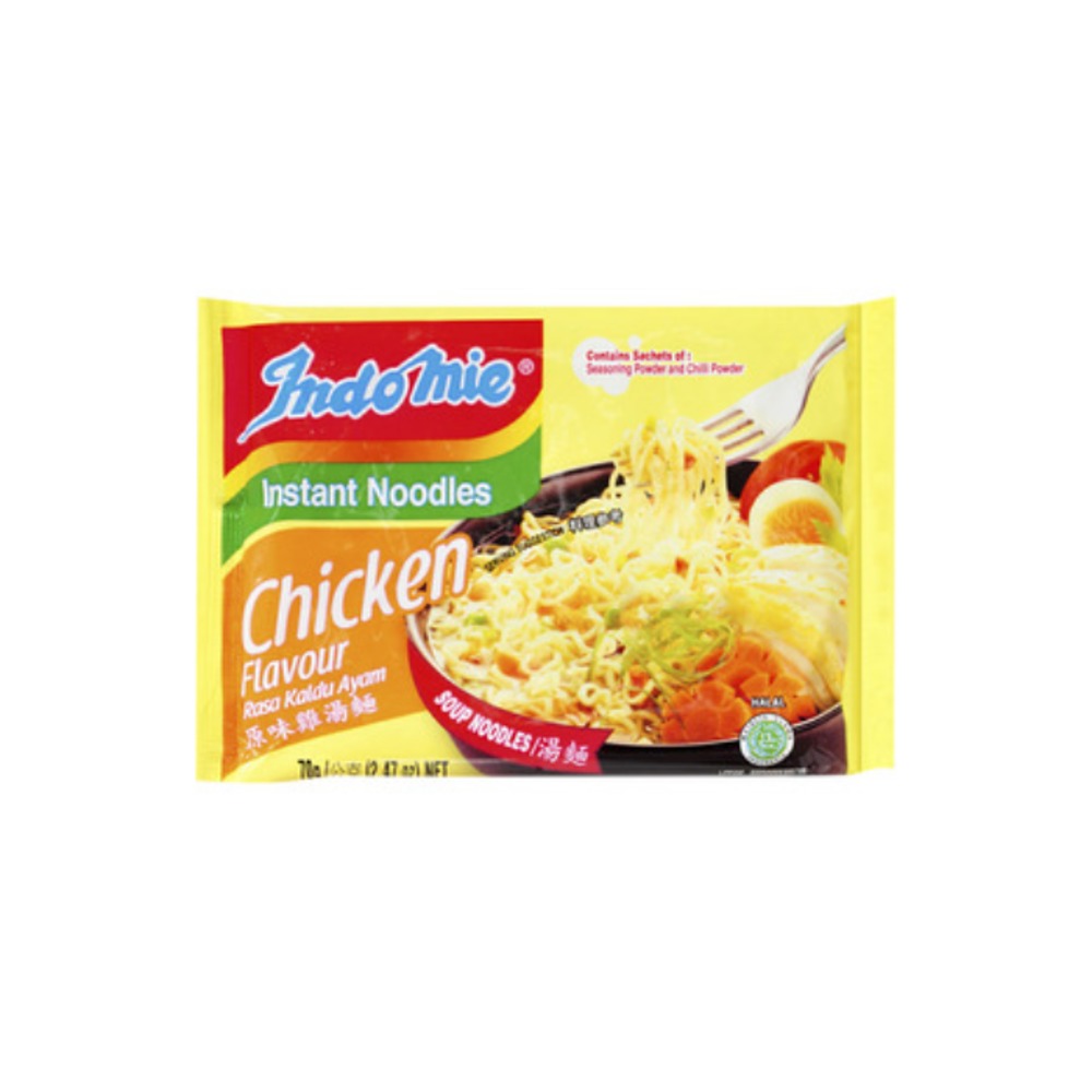 인도미 치킨 플레이버 인스턴트 누들스 70g, Indomie Chicken Flavour Instant Noodles 70g