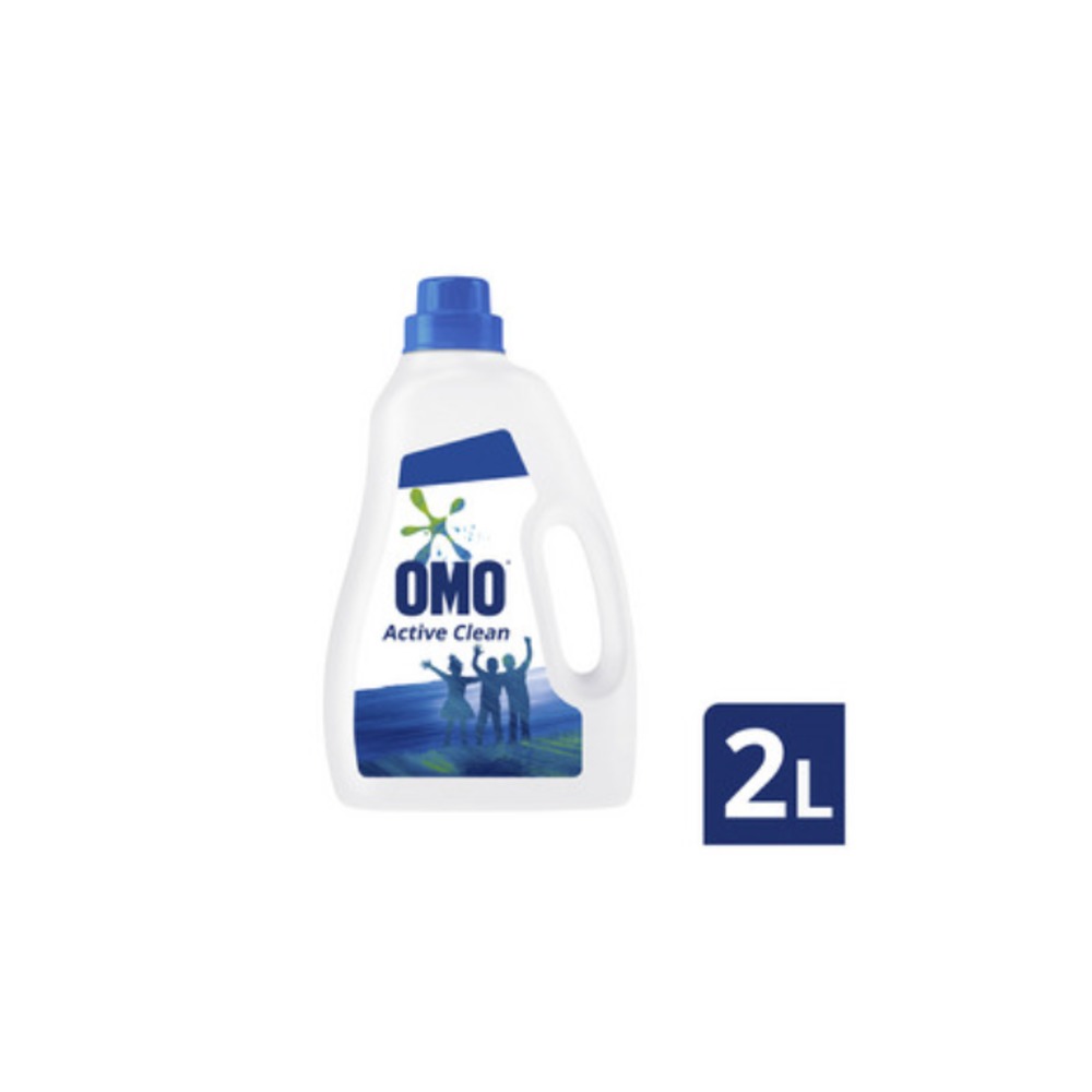 오모 액티브 클린 탑 &amp; 프론트 로더 론드리 리퀴드 디터전트 2L, OMO Active Clean Top &amp; Front Loader Laundry Liquid Detergent 2L