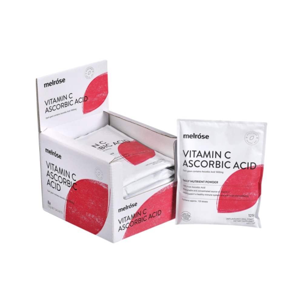 멜로즈 비타민 C 아스코빅 산 125G x팩, Melrose Vitamin C Ascorbic Acid 125g x 8 Pack