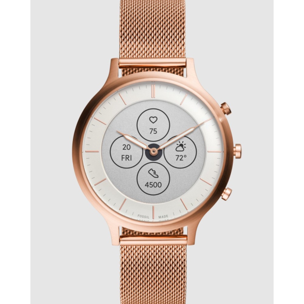 Fossil Charter Hybrid HR Rose Gold Smartwatch FO646AC21MMG