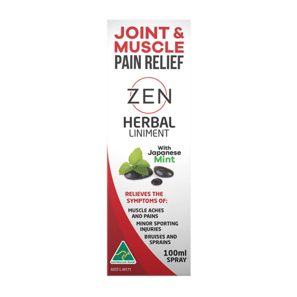 젠 테라피틱스 허브 리니먼트 (조인트 and 머슬 페인 릴리프) 100ml 스프레이, Zen Therapeutics Herbal Liniment (Joint and Muscle Pain Relief) 100ml Spray