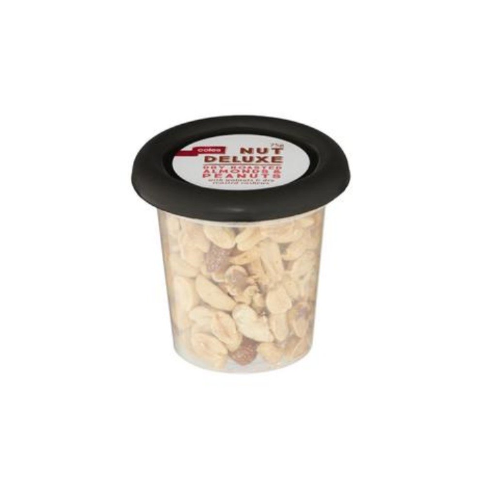 콜스 넛 디럭스 드라이 로스티드 아몬드 &amp; 피넛츠 75g, Coles Nut Deluxe Dry Roasted Almonds &amp; Peanuts 75g