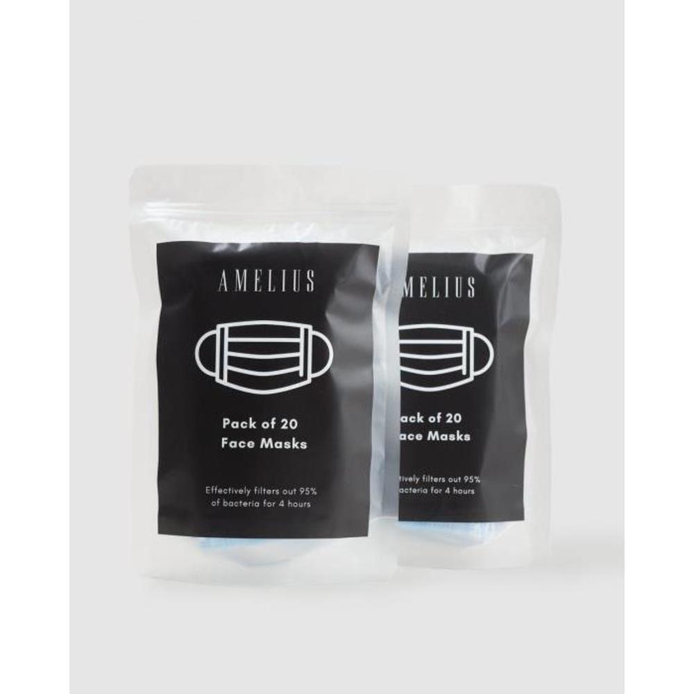 Amelius 2 Packs of 20 Disposable Face Masks AM970AC48LHR