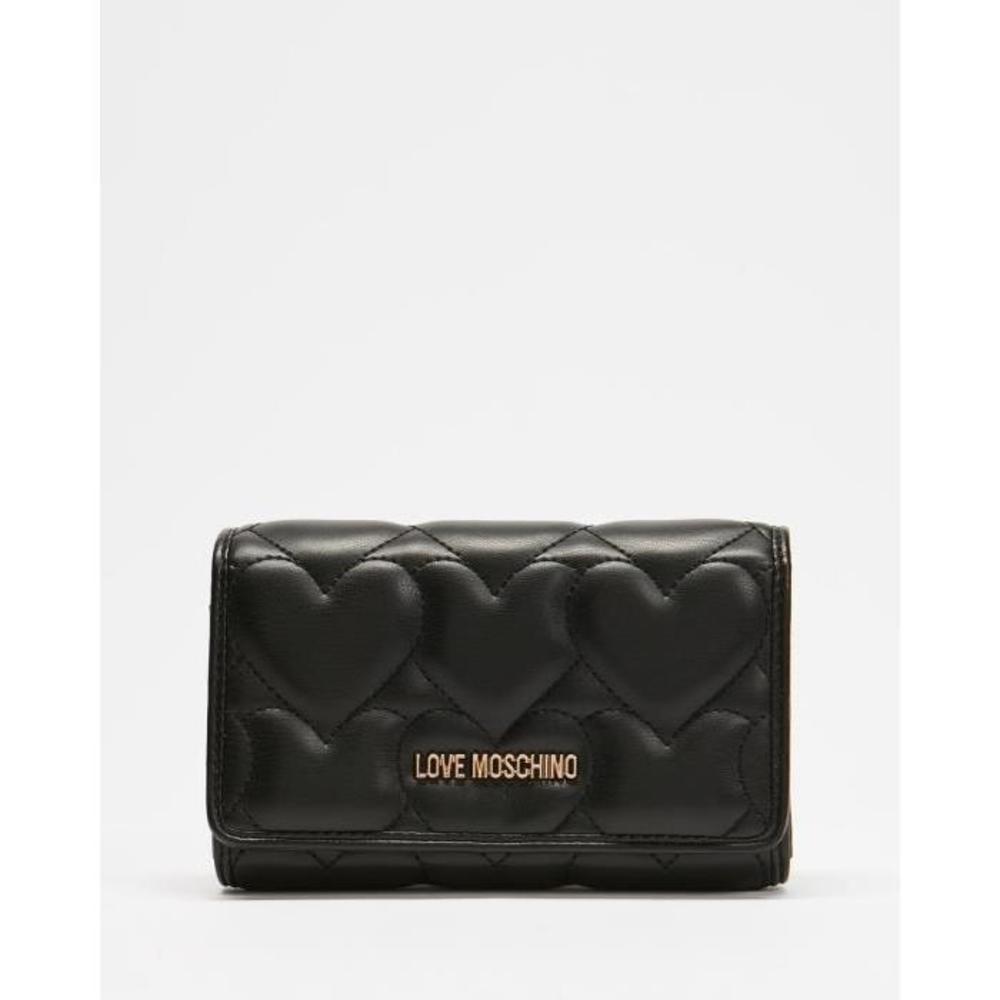 LOVE MOSCHINO Heart-Quilted PU Wallet LO854AC94PTX