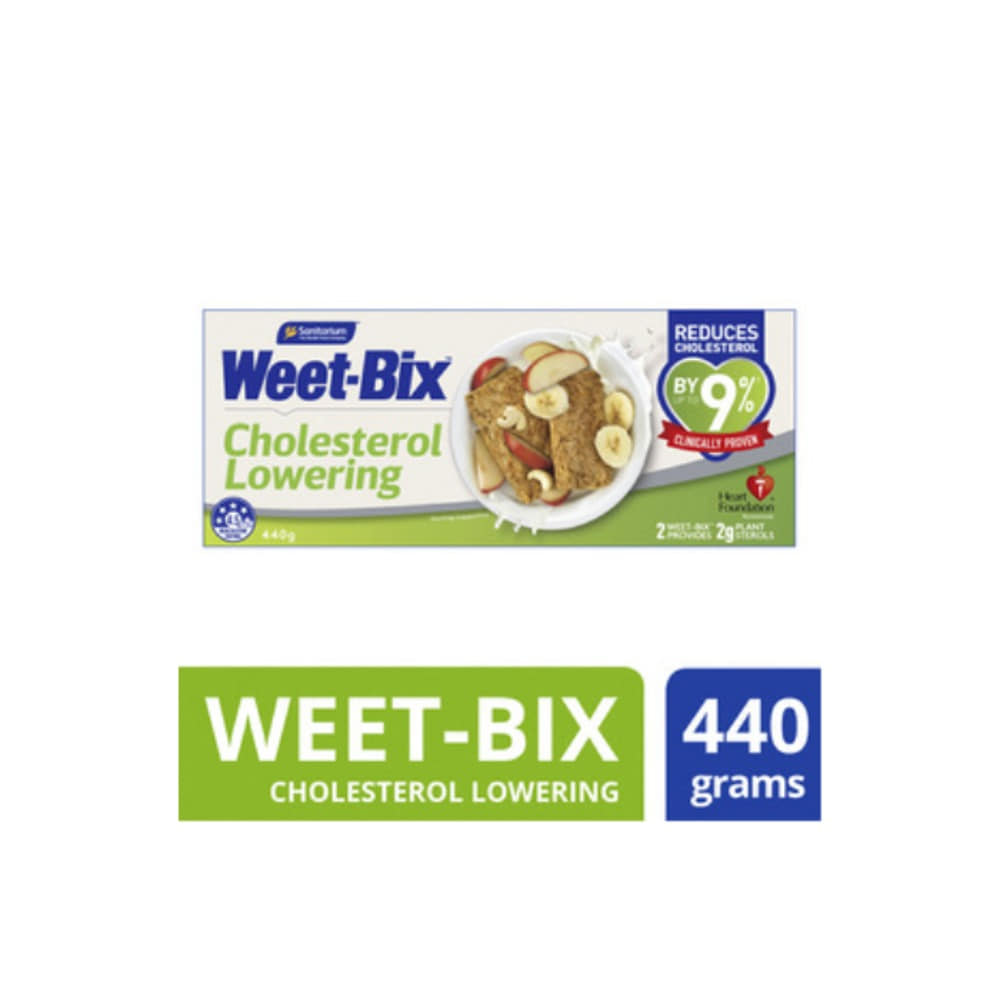 새니테리움 위트빅스 콜레스테롤 로워링 브렉퍼스트 시리얼 440g, Sanitarium Weet-Bix Cholesterol Lowering Breakfast Cereal 440g