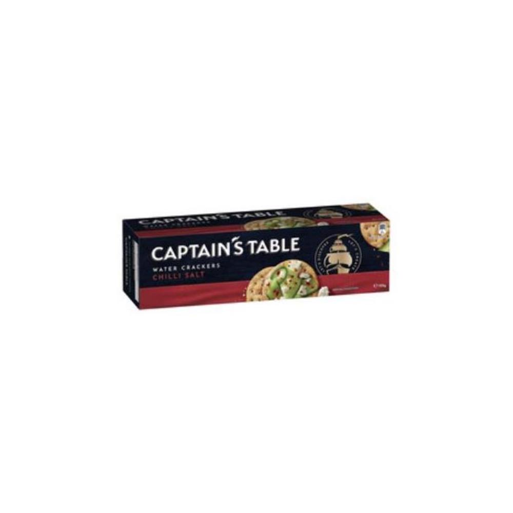 Captain&#039;s Table Chilli Salt Water Crackers 125g