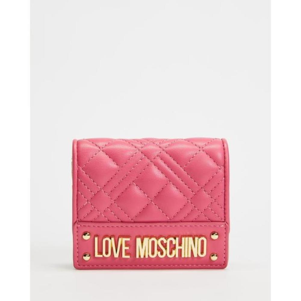 LOVE MOSCHINO Quilted Soft PU Wallet LO854AC87YVS