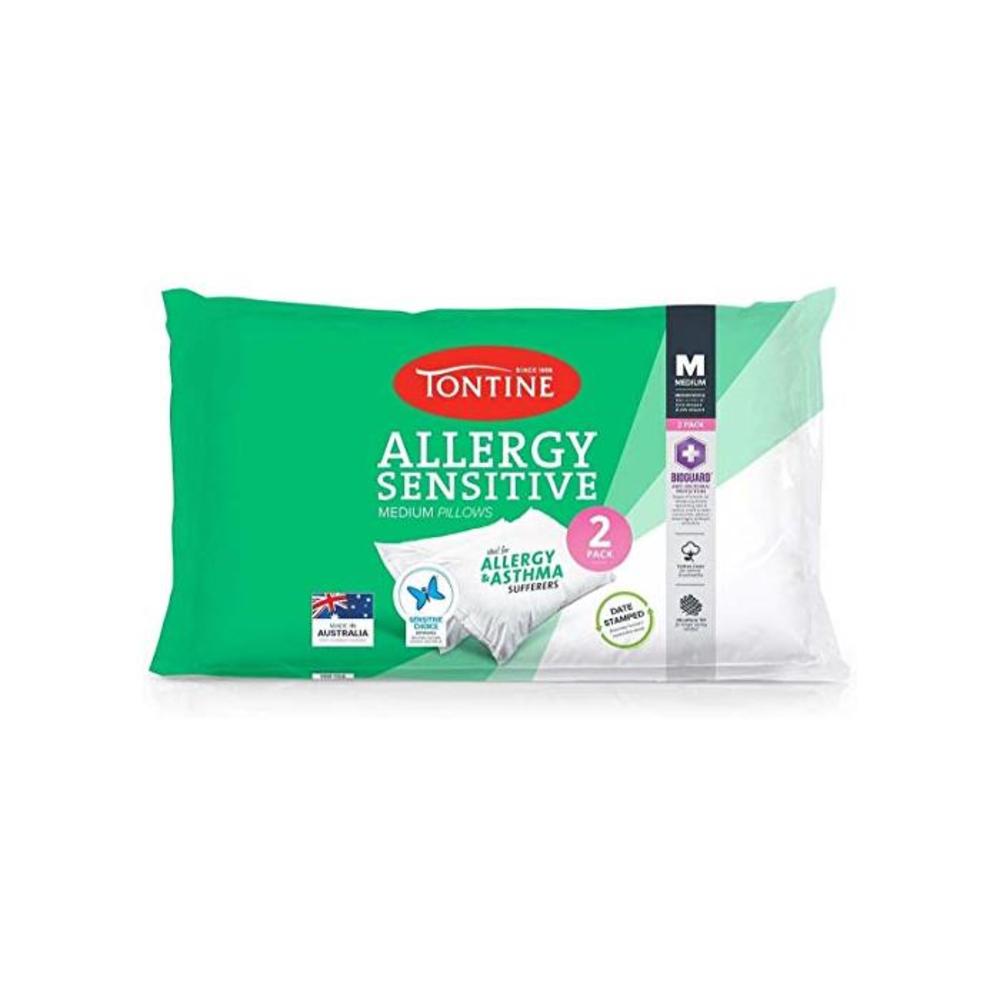 Tontine T2891 Allergy Sensitive Pillow Duo Pack, Medium B078488LJ2