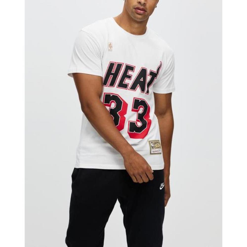 Mitchell &amp; Ness Legends Name &amp; Number Tee - Heat Alonzo Mourning MI603SA87WUY