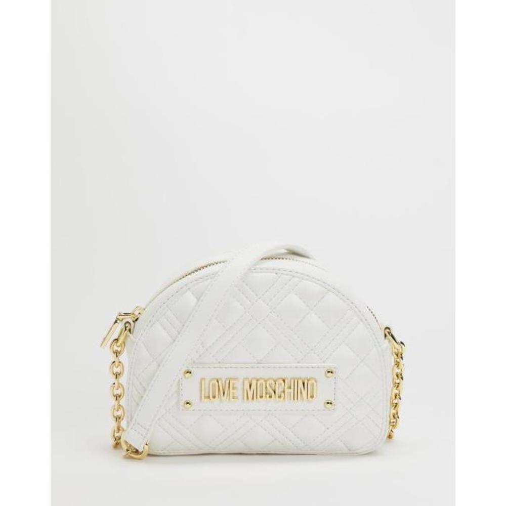 LOVE MOSCHINO Quilted Soft Half-Moon Bag LO854AC10VYJ