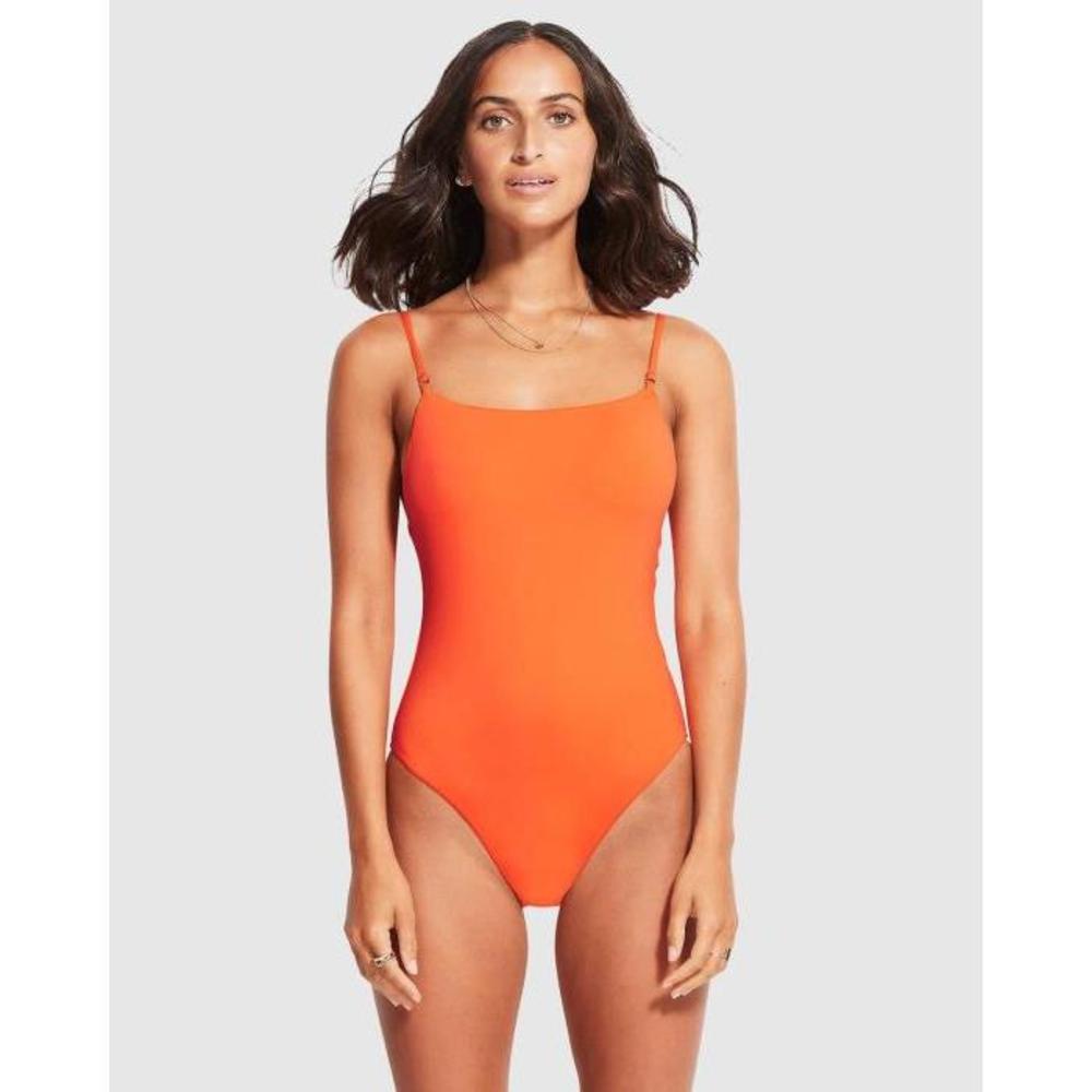 Seafolly Square Neck Maillot SE198AA25QRE