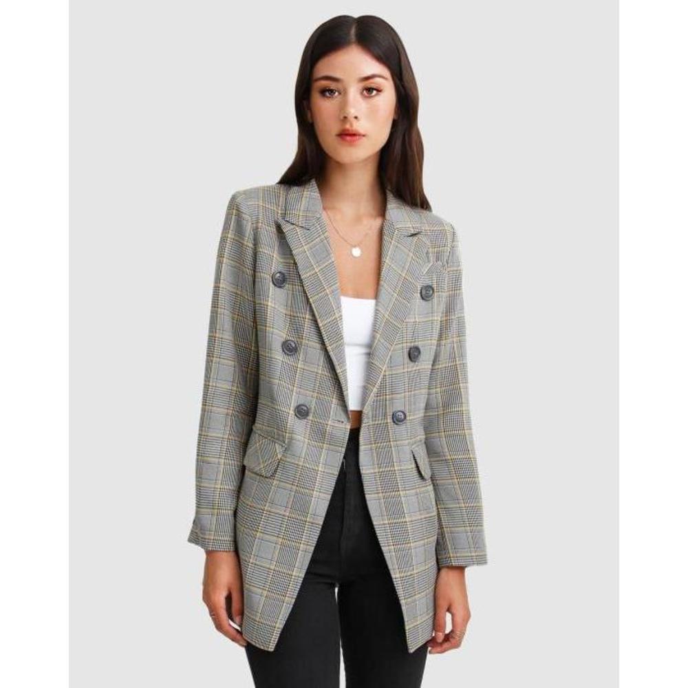 Belle &amp; Bloom Too Cool For Work Plaid Blazer BE124AA44UFB