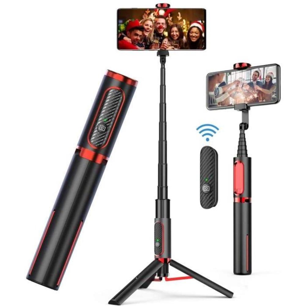 AUSELECT Selfie Stick Tripod, Lightweight Aluminum All in One Extendable Phone Tripod Selfie Stick Bluetooth with Remote for iPhone 11/Xs MAX/XR/XS/X/8/8 Plus/7/7 Plus/6s, Galaxy S B0899M5P55