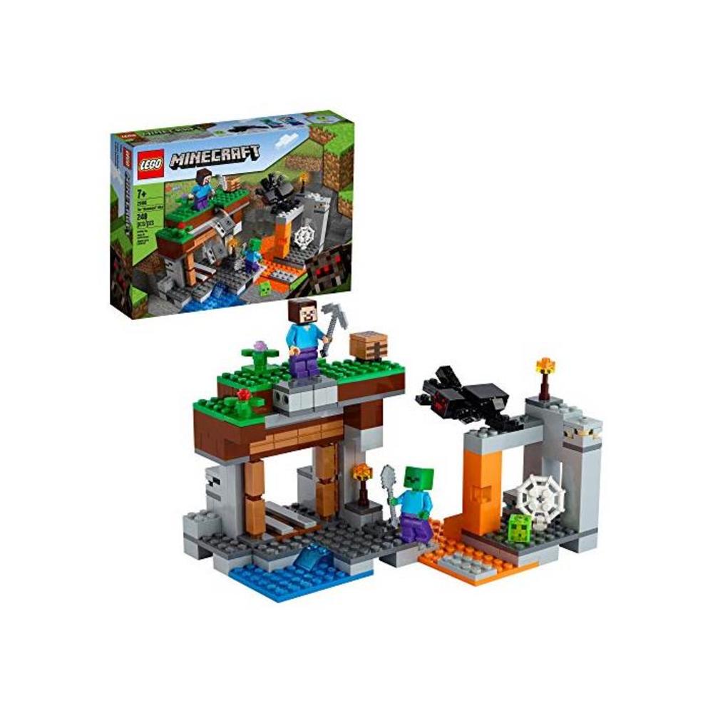 LEGO 레고 마인크래프트 더 Abandoned Mine 21166 Zombie Cave Battle Playset with 마인크래프트 Action Figures and a 토이 Spider, New 2021 (248 Pieces) B08HW1ZNW5