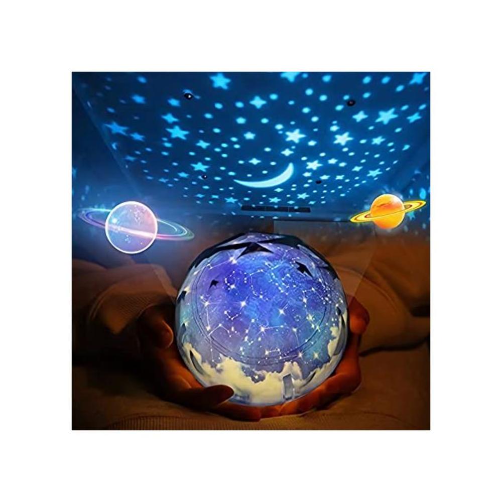 Star Night Light for Kids, Universe Night Light Projection Lamp, Romantic Star Sea Birthday New Projector lamp for Bedroom - 3 Sets of Film (Multi-Colored) B07X5GL565