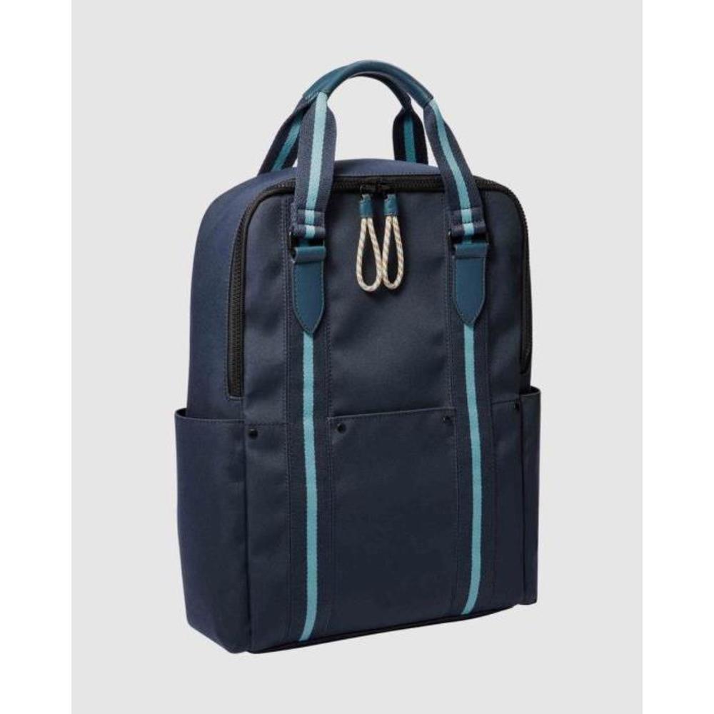 Fossil Houston Blue Backpack FO646AC48ZDF