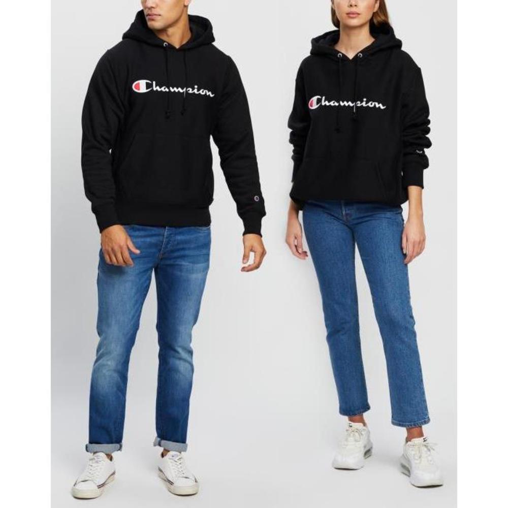 Champion Reverse Weave Script Pullover Hoodie CH535AA88OWH