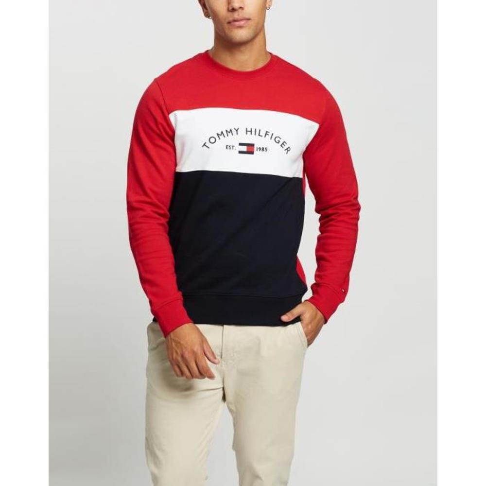Tommy Hilfiger Embroidered Signature Crew Neck Sweatshirt TO336AA52NXN