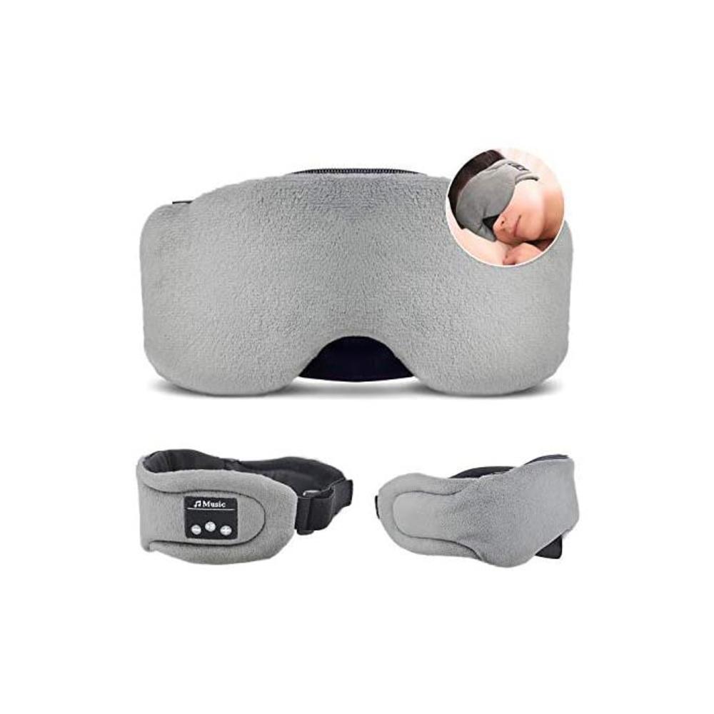HEYMIX Bluetooth Sleeping Eye Mask Headphones,5.0 Wireless Bluetooth Headset Music Travel Sleep Headset Built-in Microphone is Adjustable and Washable,Perfect for Travel &amp; Sleeping B08BF1PMVV