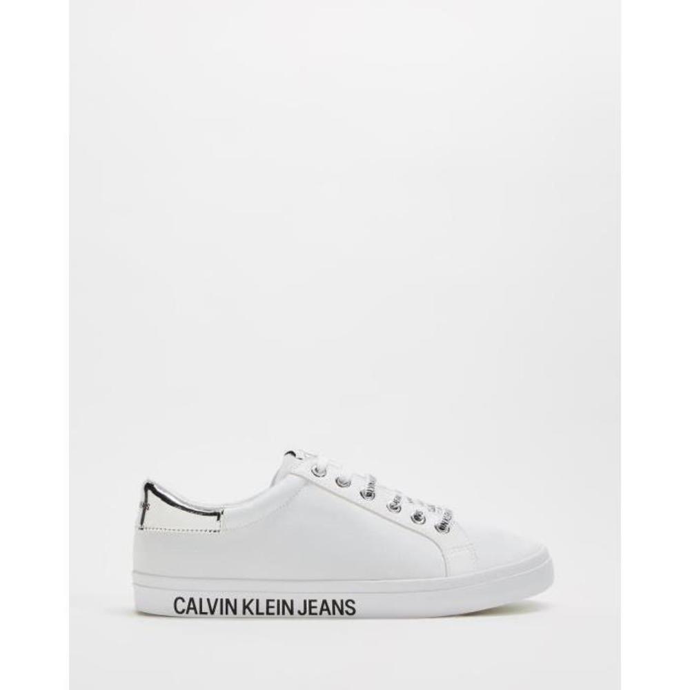 Calvin Klein Jeans Low Profile Lace-Up Sneakers - Womens CA221SH64MOD