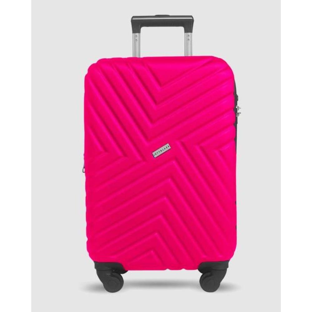 JETT BLACK Magenta Maze Series Carry On Suitcase JE237AC76JQP