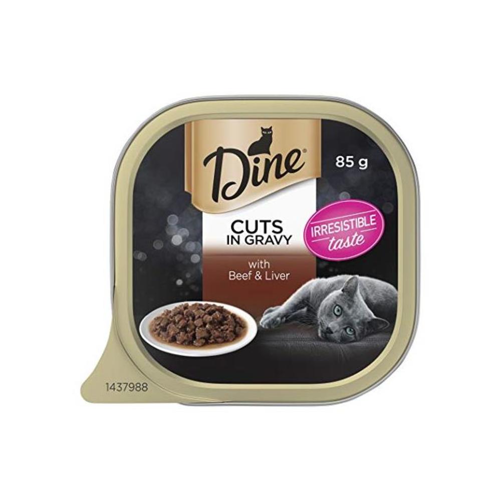Dine Cuts In Gravy With Beef And Liver Wet Cat Food 85G, 28 Pack B07K9TPN9G