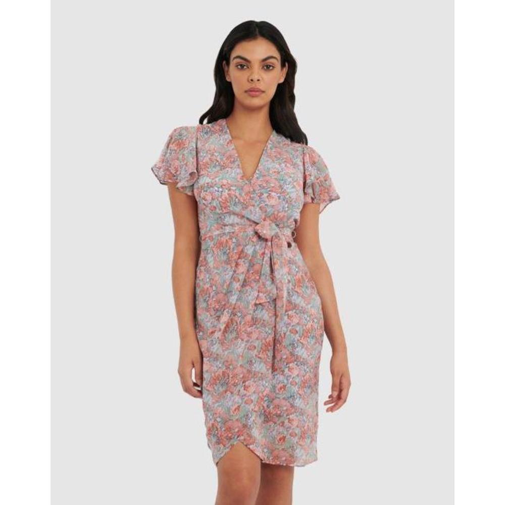 Forcast Coco Floral Wrap Dress FO571AA76DCP