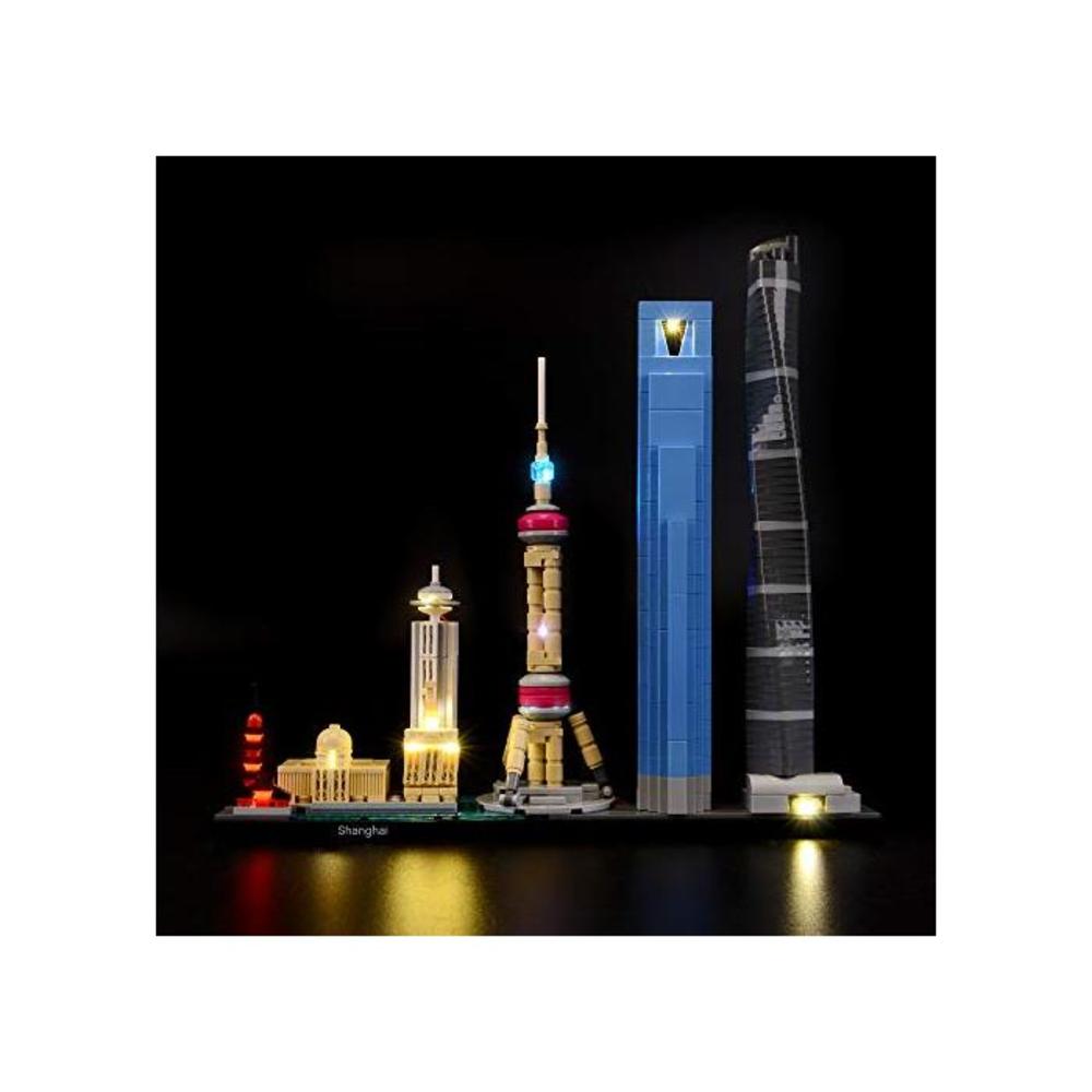 LEGO 레고 브릭스맥스 BRIKSMAX Led Lighting Kit for 아키첵쳐 건축 Shanghai Model-Compatible with LEGO 레고 21039- Not Include 더 빌딩 Blocks Model B07QLPVF7S
