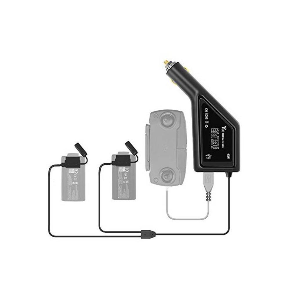 3 in 1 Battery Car Charger for DJI Mavic Mini Batteries and Remote Controller B08G4LY8K8