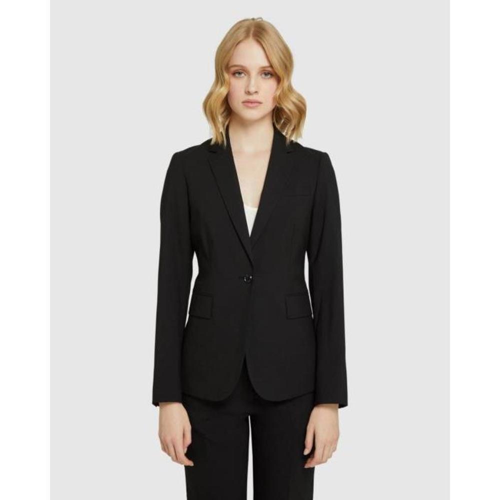Oxford Alexa Blk Wool Stretch Suit Jacket OX617AA67UWE