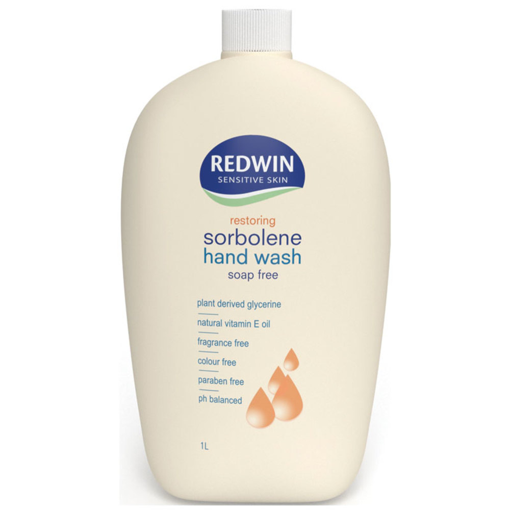Redwin Sorbolene Hand Wash with Vitamin E 1 Litre Refill