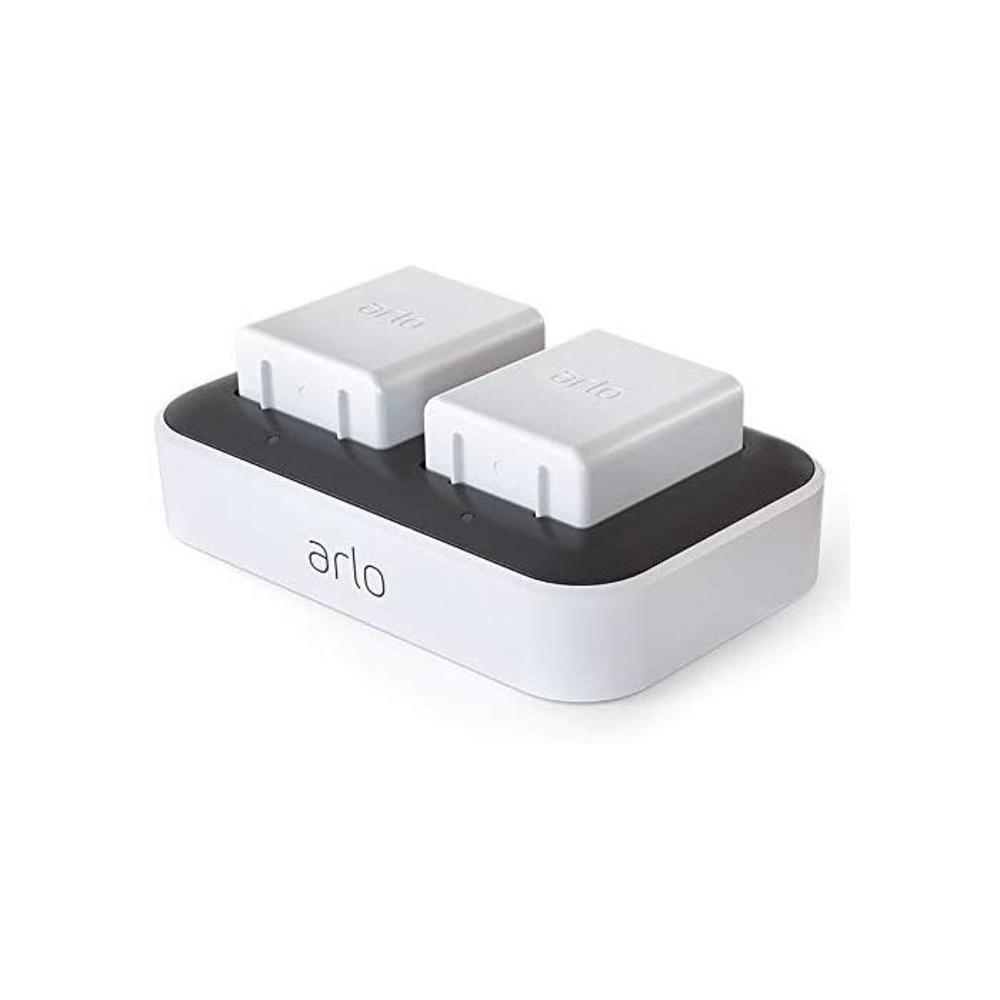 Arlo Technologies Arlo Accessory - Arlo Ultra Dual Charging Station Charge up to Two Batteries Compatible with Arlo Ultra, Pro 3, Pro 4 (VMA5400C) B07R3VB124