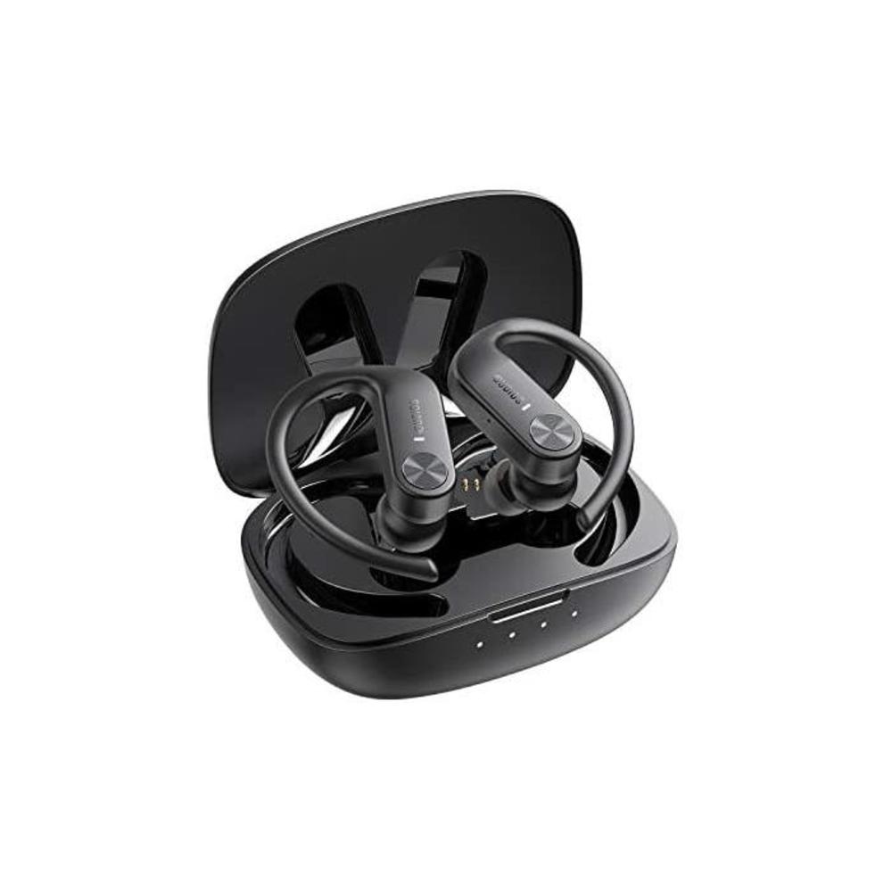 Dudios S5 Wireless Earbuds, Bluetooth 5.0 in-Ear Sports Earphones(Ipx7 Waterproof, 12mm Dual Driver Deep Bass 56H Playtime Type-C Built in Mic, Smart Touch Control) B08H5BYX9L